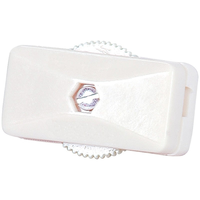 Eaton Wiring Devices BP410W-SP-C Cord Switch, 3 A, 120 V, Screw Terminal, White