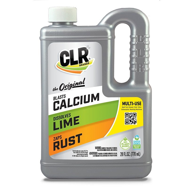 CLR CL-4 Calcium/Lime/Rust Cleaner, 1 gal, Liquid, Slightly Acidic, Lime Green