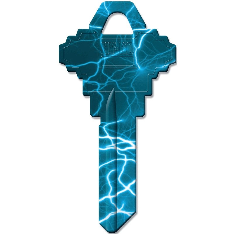 Hy-Ko 16010SC1-08 Key Blank, Lightening, Solid Brass (Pack of 10)
