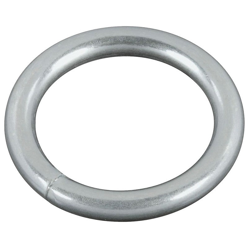 National Hardware 3155BC Series N223-123 Welded Ring, 195 lb Working Load, 1 in ID Dia Ring, #7 Chain, Steel, Zinc