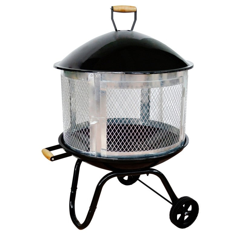 Seasonal Trends KY181 Fire Pit, 27-3/4 in OAW, 31-1/4 in OAD, 46-1/2 in OAH, Round, Steel