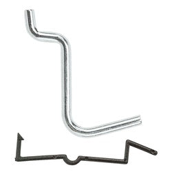 1 Inch Angled Pegboard Hook 8 Pack