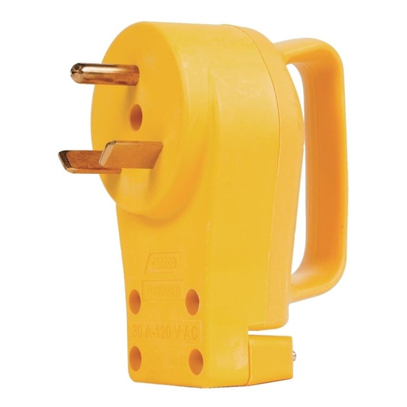 Camco USA 55245 Plug, 30 A, 125 V, Male, Yellow Jacket