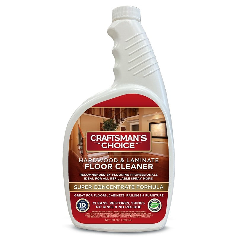 Craftsman's Choice 70020 Floor Cleaner, 20 oz Bottle, Liquid, Milky