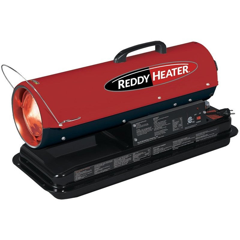 Dura Heat DFA50 Forced Air Heater with Carrying Handle, 5 gal Fuel Tank, Diesel, Kerosene, 50,000 Btu, White