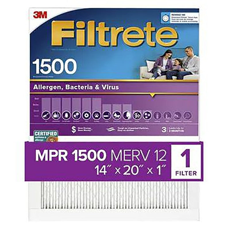 FILTER AIR 1500MPR 14X20X1IN (Pack of 4)