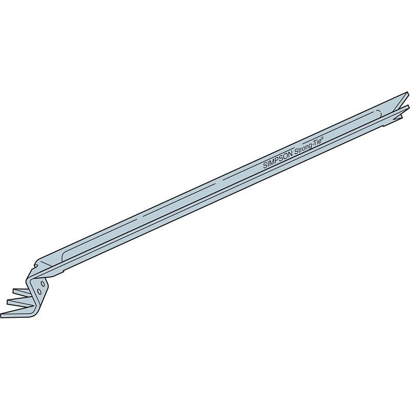 Simpson Strong-Tie NCA NCA2X8-16 Nailless Compression Bridging, 15-1/4 in L, 0.69 in W, 2 x 8, 2 x 14 in Post/Joist (Pack of 100)