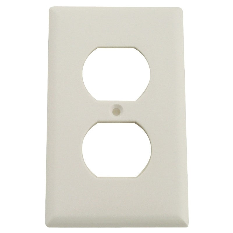 Eaton Wiring Devices 2132W-BOX Series Receptacle Wallplate, Duplex, Standard-Size, 4-1/2 in L, 2-3/4 in W, 1-Gang (Pack of 25)