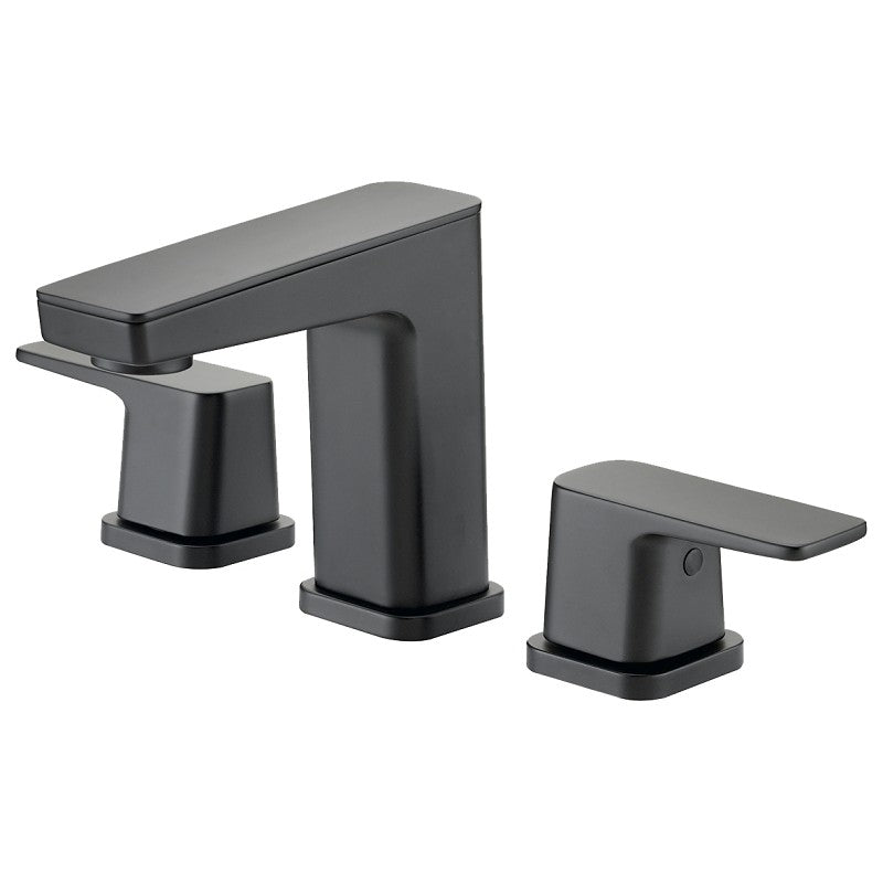 Boston Harbor FW6AC023BL Lavatory Faucet, 1.2 gpm, 2-Handle, 3-Faucet Hole, Brass/Zinc/Plastic, Matte Black
