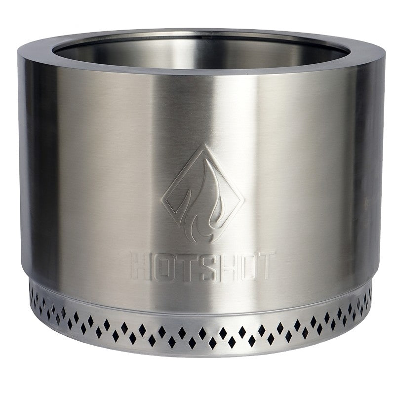 GHP Group Inc 52395 Fire Pit, 19-1/2 in OAW, 19.5 in OAD, 14.09 in OAH, Cylinder, Manual Ignition Ignition