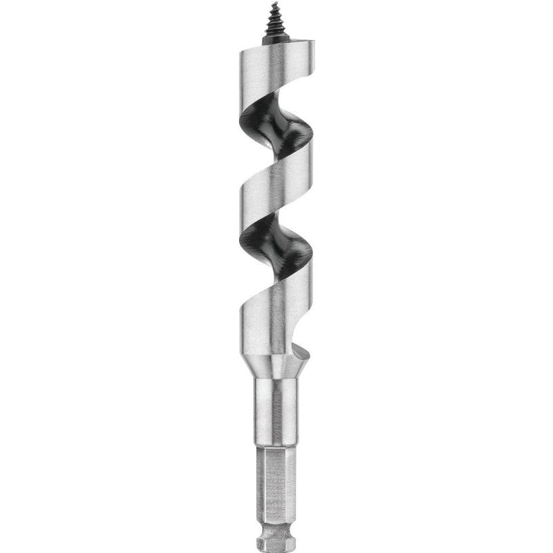 DEWALT DW1674 Auger Drill Bit, 1-1/4 in Dia, 6 in OAL, Hollow Center Flute, 7/16 in Dia Shank, Ball Groove Shank