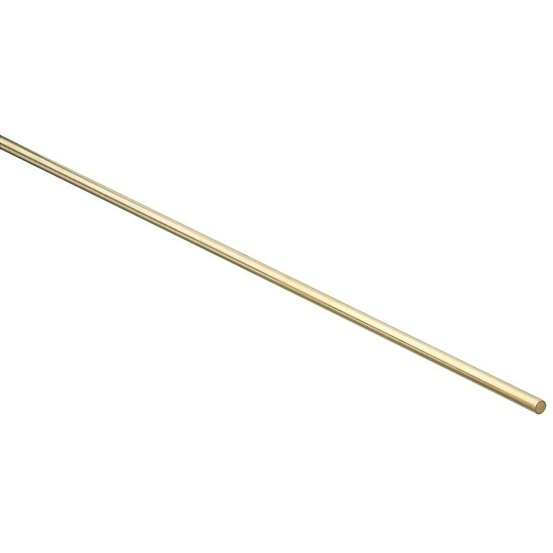 National Hardware N215-244 Rod, 1/4 in Dia, 36 in L, Brass