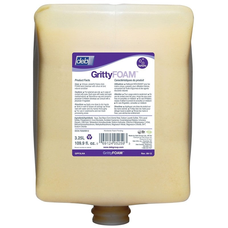 North American Paper GPF3LNA Hand Soap, Liquid, Beige Yellow, Characteristic, 3.25 L
