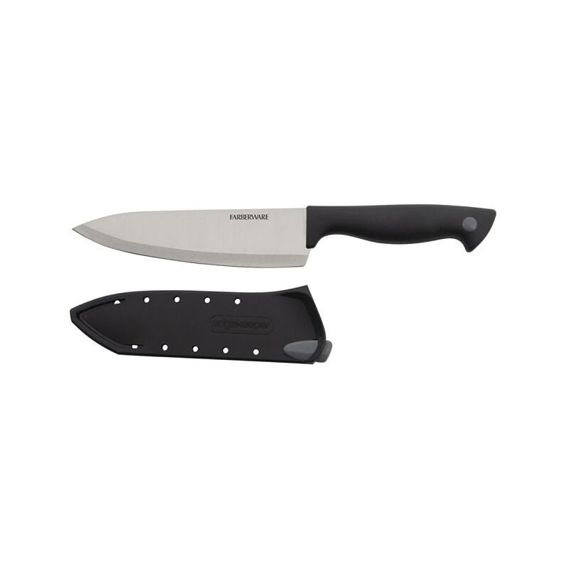 Farberware 5301750 Chef's Knife, 6 in L Blade, Stainless Steel Blade, Polypropylene Handle, Black Handle (Pack of 3)