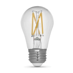 Feit Electric BPA1575927CAFIL/2/RP LED Bulb, A15 Lamp, 75 W Equivalent, E26 Lamp Base, Yes, Clear, Soft White