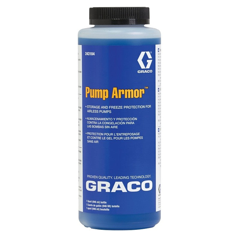 Graco 243104 Storage Fluid, Liquid, Blue/Clear, 1 qt
