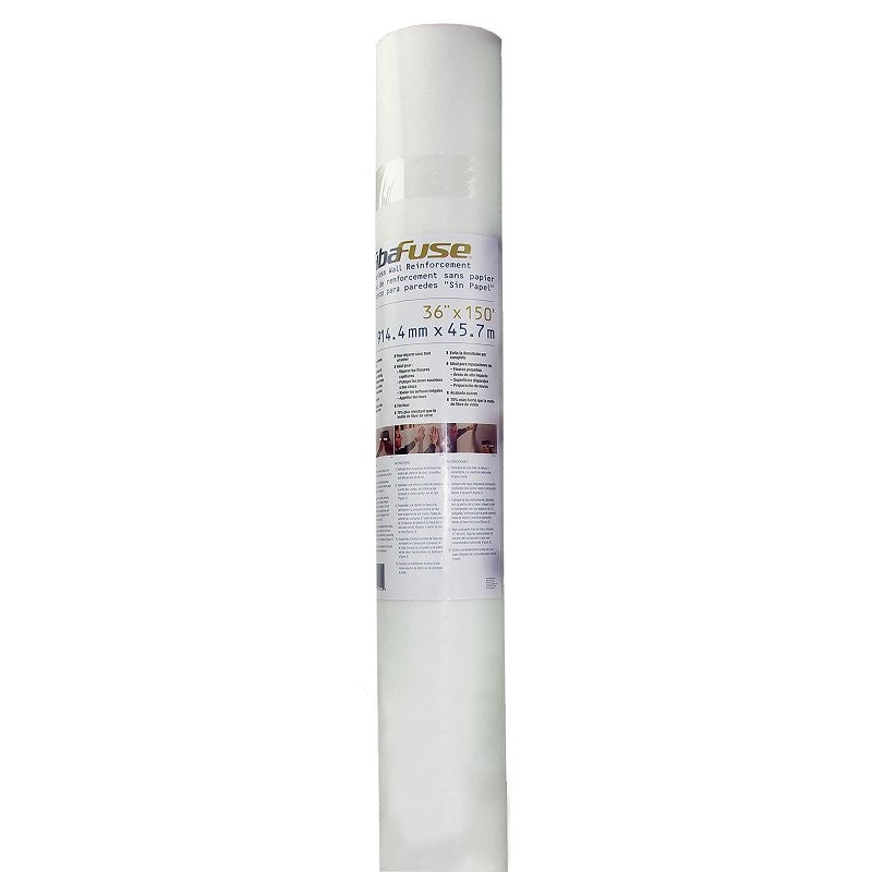 Adfors FibaFuse FDW8442-U Paperless Wall Repair Fabric, 75 ft L, 36 in W, White