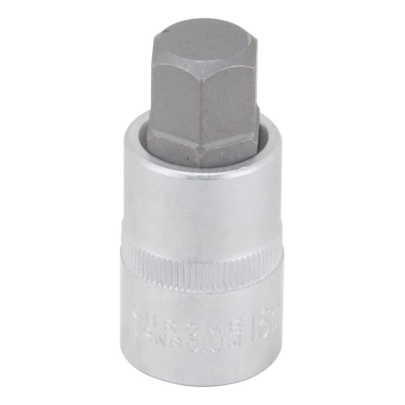 Vulcan 3506012013 Hex Bit Socket, 16 mm Tip, 1/2 in Drive, Chrome, 2-1/2 in OAL