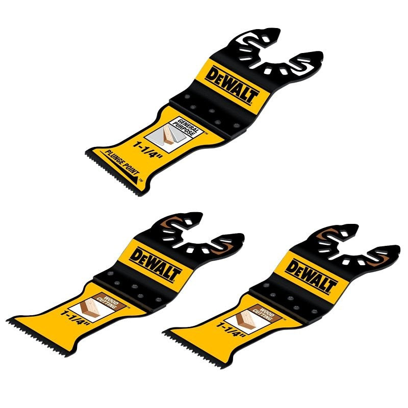 DEWALT DWA4215 Oscillating Blade Set, Steel, 1-3/4 in L