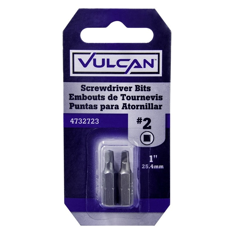 Vulcan 305542OR Screwdriver Bit, S2 Chrome Molybdenum Steel