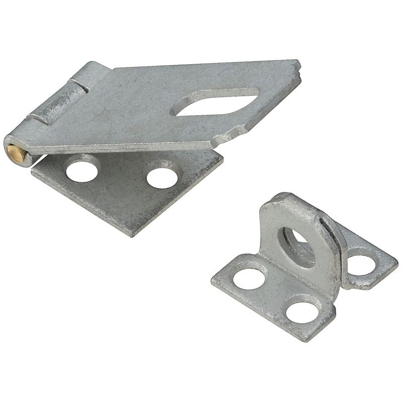 National Hardware V30 Series N102-723 Safety Hasp, 2-1/2 in L, Galvanized Steel, Non-Swivel Staple