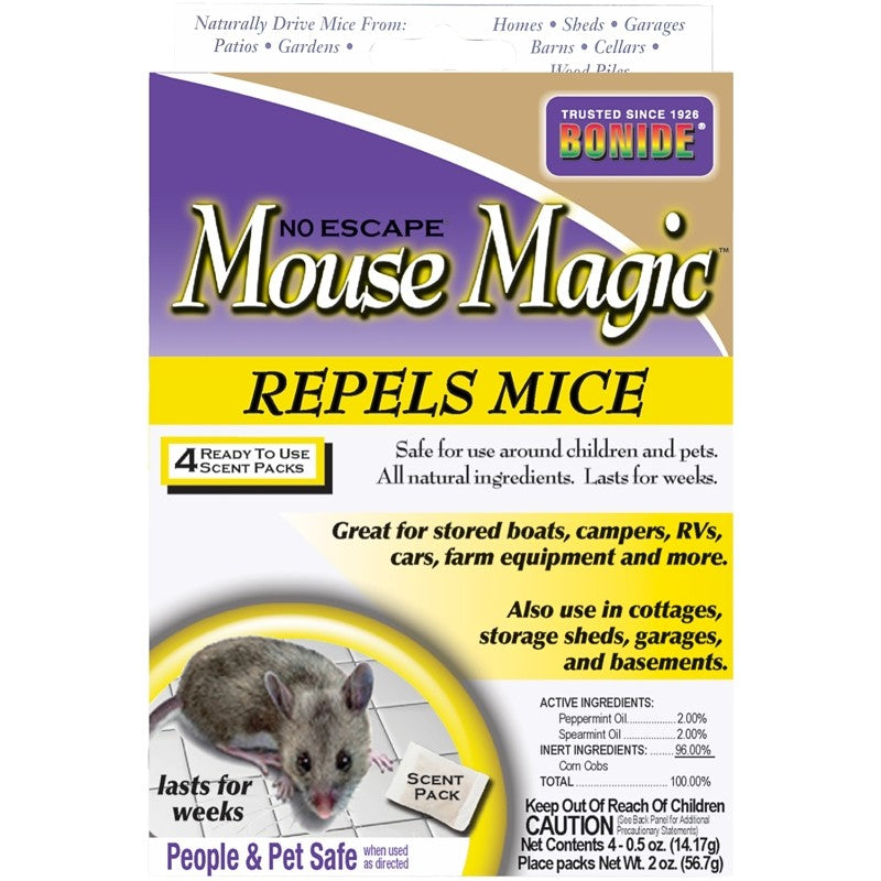Bonide Mouse Magic 865 Mouse Repellent, Gray