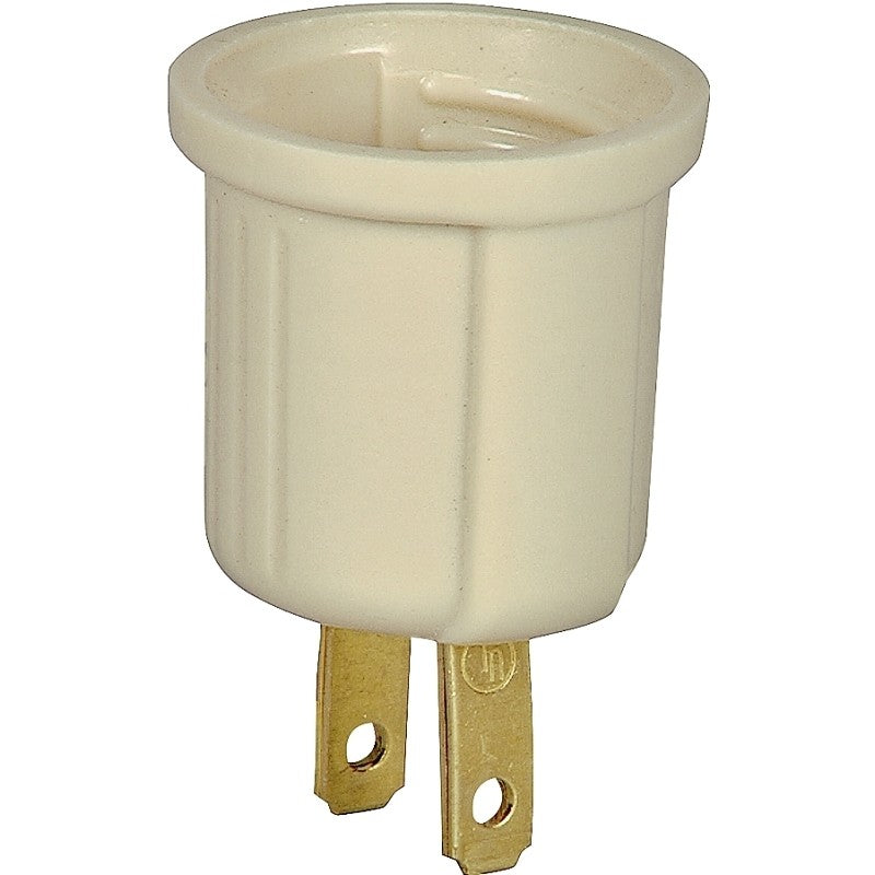 Eaton Wiring Devices 738V-BOX Outlet Adapter, 660 W, 1-Outlet, Thermoplastic, Ivory