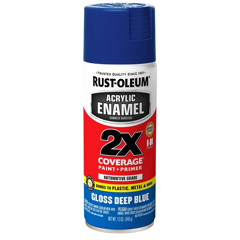 Rust-Oleum 271942 Automotive Spray Paint, Gloss, Blue, 12 oz, Can
