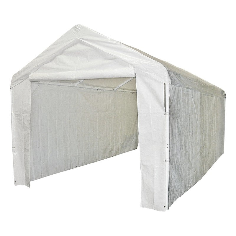 Seasonal Trends 12000211010 Sidewall/Enclosure Kit, 10 ft W Exterior, 20 ft D Exterior, 6 ft H Exterior, Rectangle, White