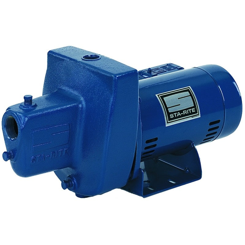 Sta-Rite FSNDH Jet Pump, 12.2/6.1 A, 115/230 V, 0.75 hp, 1-1/4 in Suction, 1 in Discharge Connection, Iron