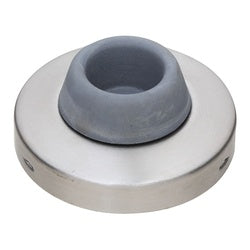 Commercial Concave Wall Door Stop 2-1/2 Inch Satin Stainless Steel