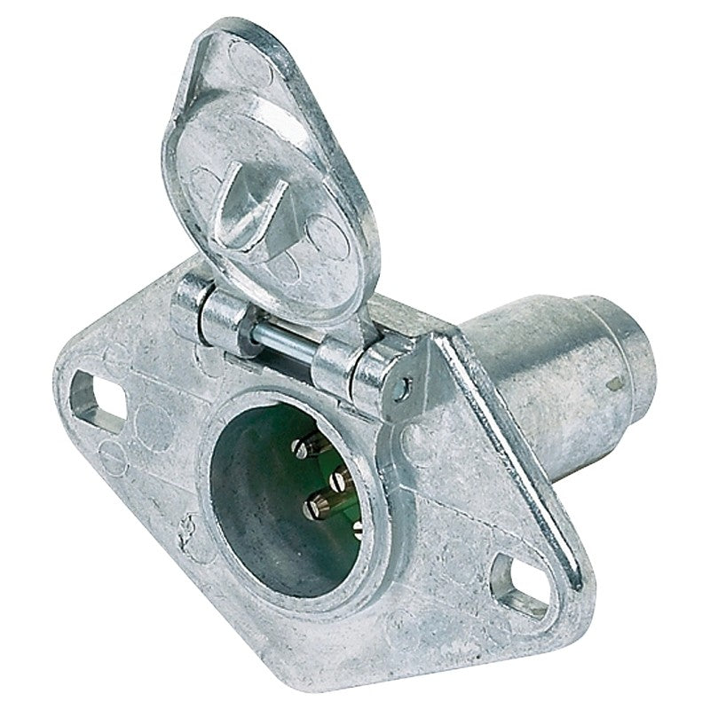 Hopkins 48435 End Socket, 6/12 V, 6-Pole, Zinc
