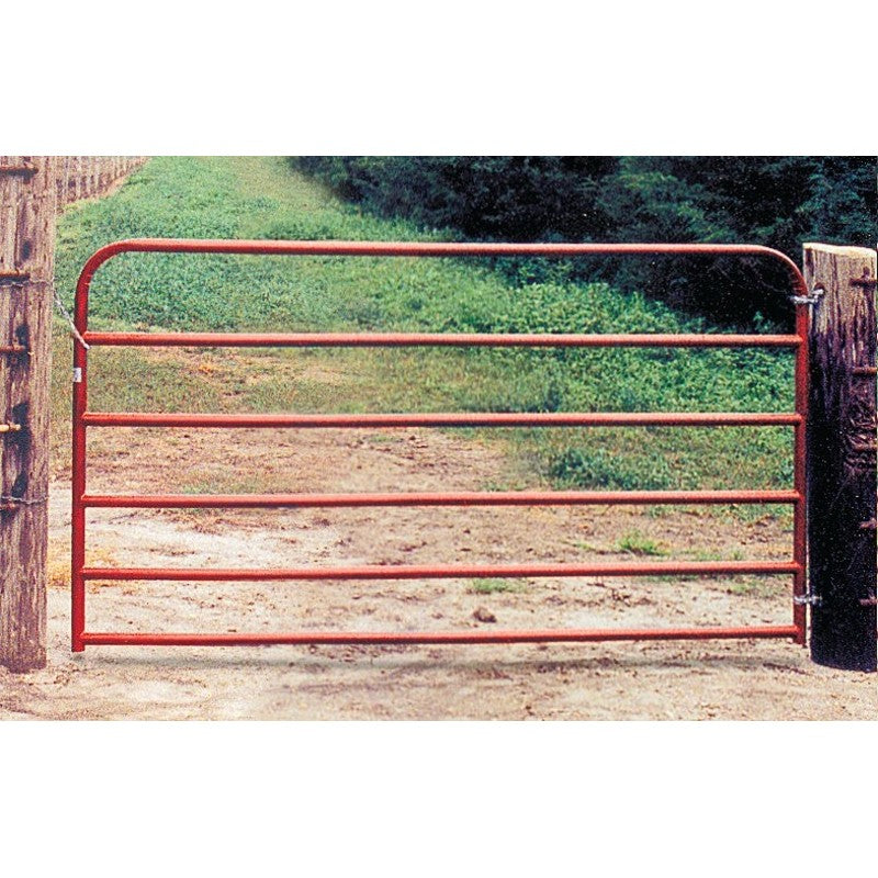 Behlen Country 40130061 Utility Gate, 70 in W Gate, 50 in H Gate, 20 ga Frame Tube/Channel, Red