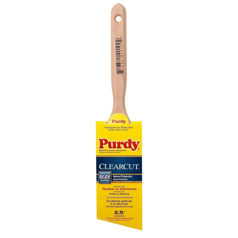 Purdy Clearcut Glide 152125 Trim Brush, Nylon/Polyester Bristle, Fluted Handle