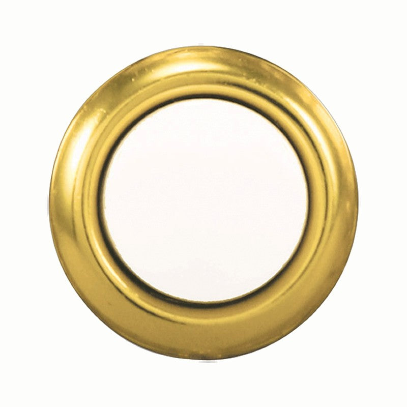 Heath Zenith 18000129 Doorbell Button, Wired, Push Button, Metal, Gold/White, Lighted