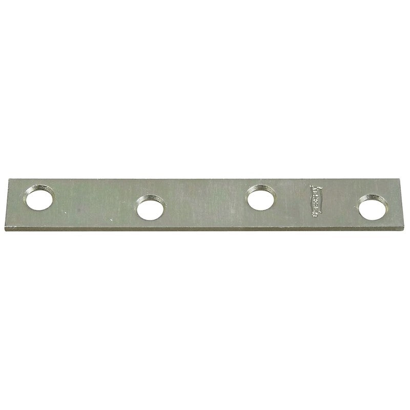 National Hardware N272-732 Mending Brace, 4 in L, 5/8 in W, Steel, Zinc, Screw Mounting (Pack of 20)