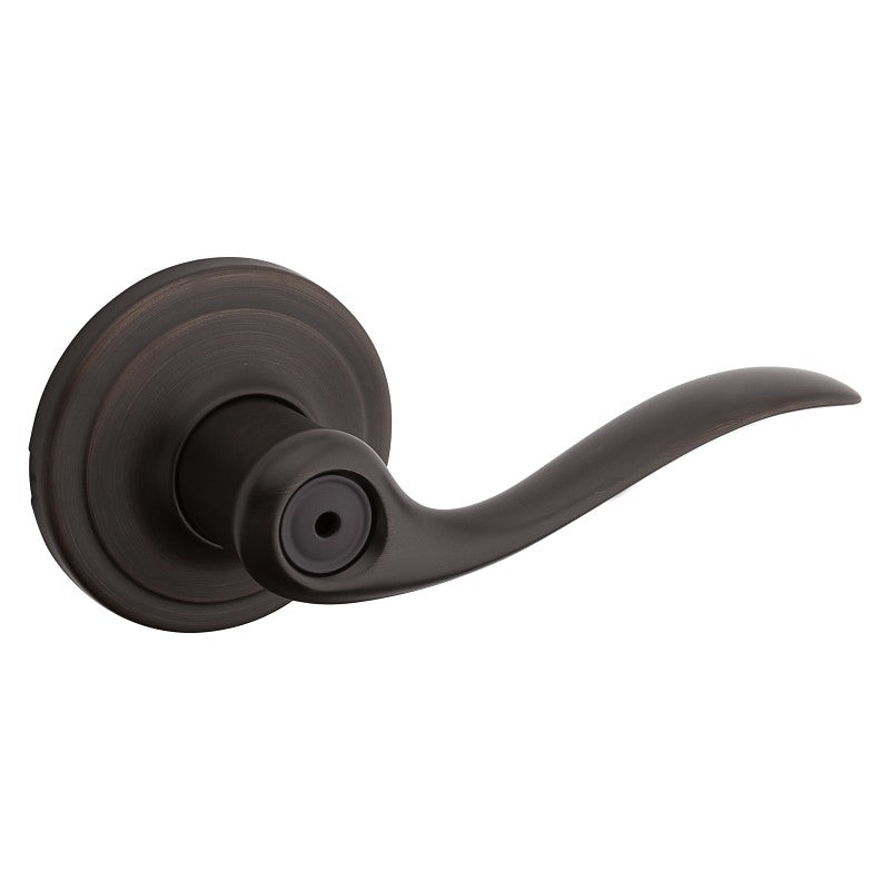 Kwikset Signature Series 730TNL 11P CP Privacy Lever, Thumbturn Lock, Venetian Bronze, Zinc, Residential, 2 Grade