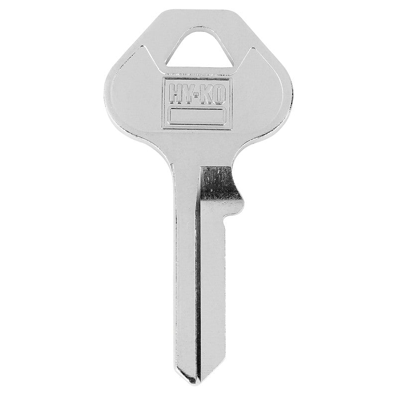 Hy-Ko 1101088/40KB Key Blank, Brass, Nickel-Plated, For: Ace Padlock 88/40KB Locks (Pack of 10)