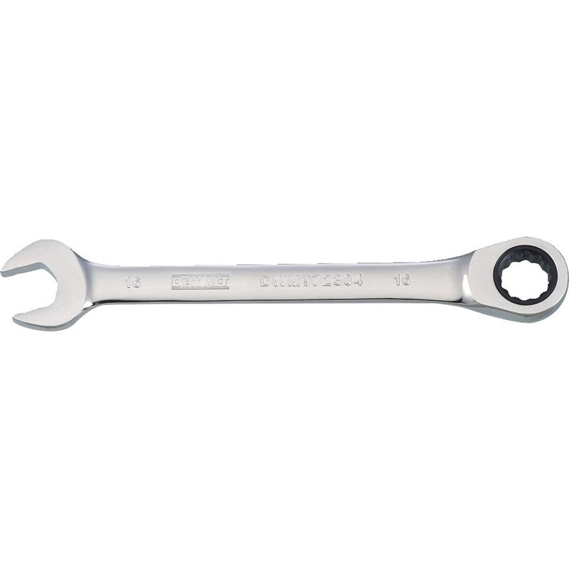 DEWALT DWMT72304OSP Combination Wrench, Metric, 16 mm Head, 7-15/16 in L, 12-Point, Chrome, Comfort-Grip Handle