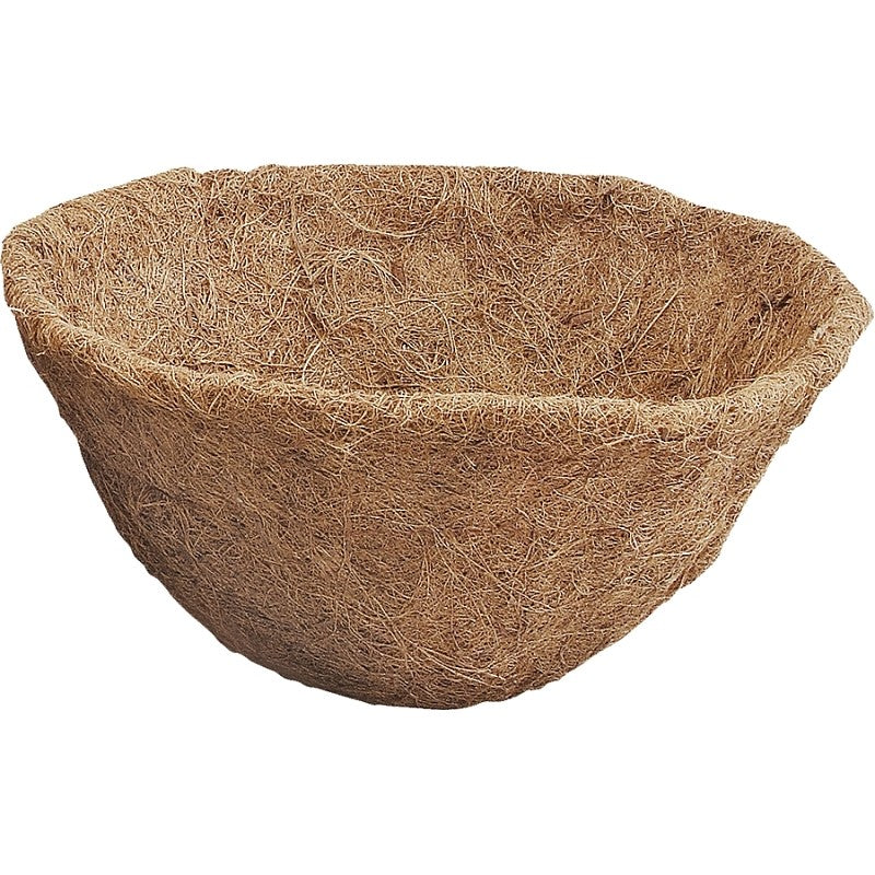 Landscapers Select T51483-3L Planter Liner, 14 in Dia, 7.5 H, Round, Natural Coconut, Brown (Pack of 10)