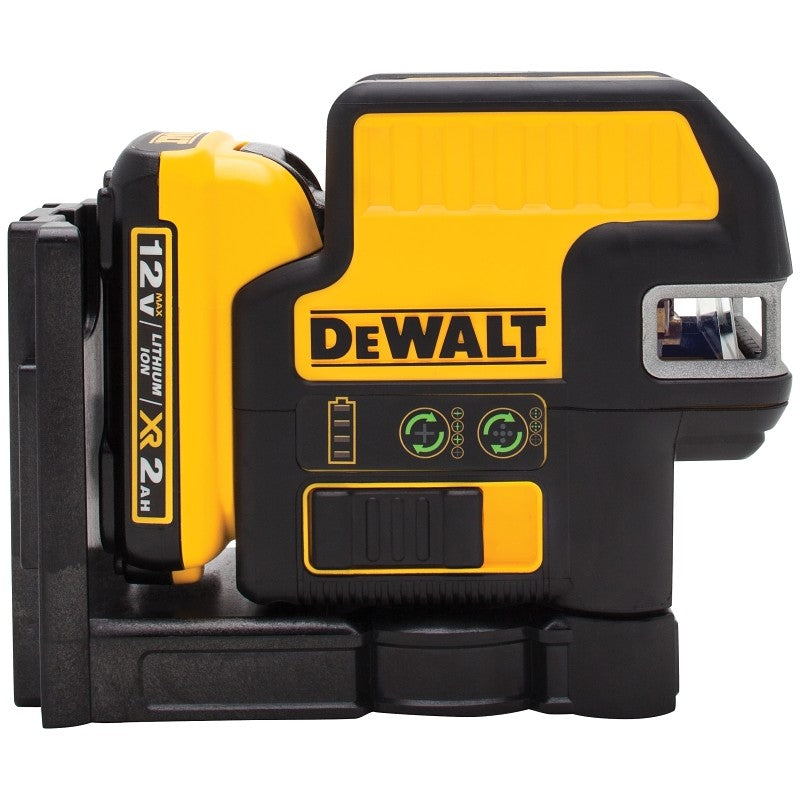 DEWALT DW0825LG-QU Laser Level, 165 ft, +/-1/8 in at 30 ft Accuracy, Green Laser