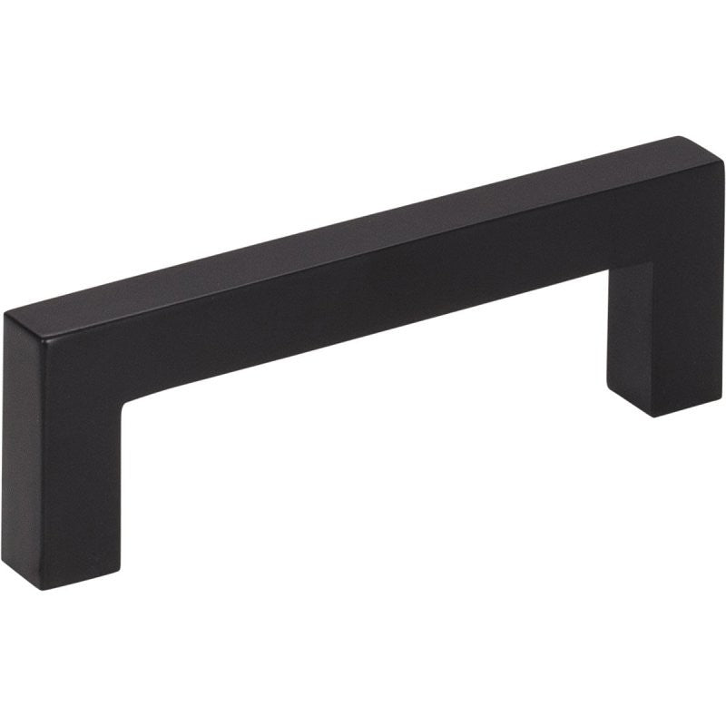 KasaWare K7063MB-2 Square Bar Cabinet Pull, 3-3/8 in L Handle, 1-1/8 in Projection, Zinc, Matte Black