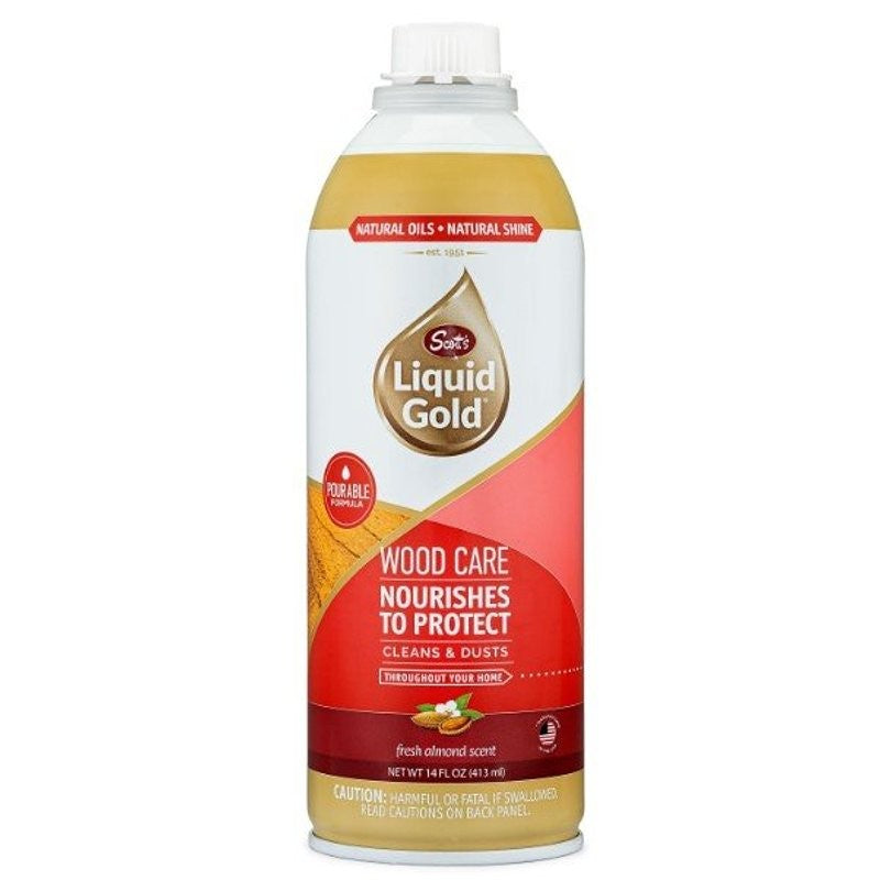 Scott's Liquid Gold 10018 Wood Cleaner and Preservative, 14 oz, Liquid, Almond, Amber