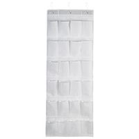 24 Pocket Non Woven er The Door Hanging Shoe Organizer White