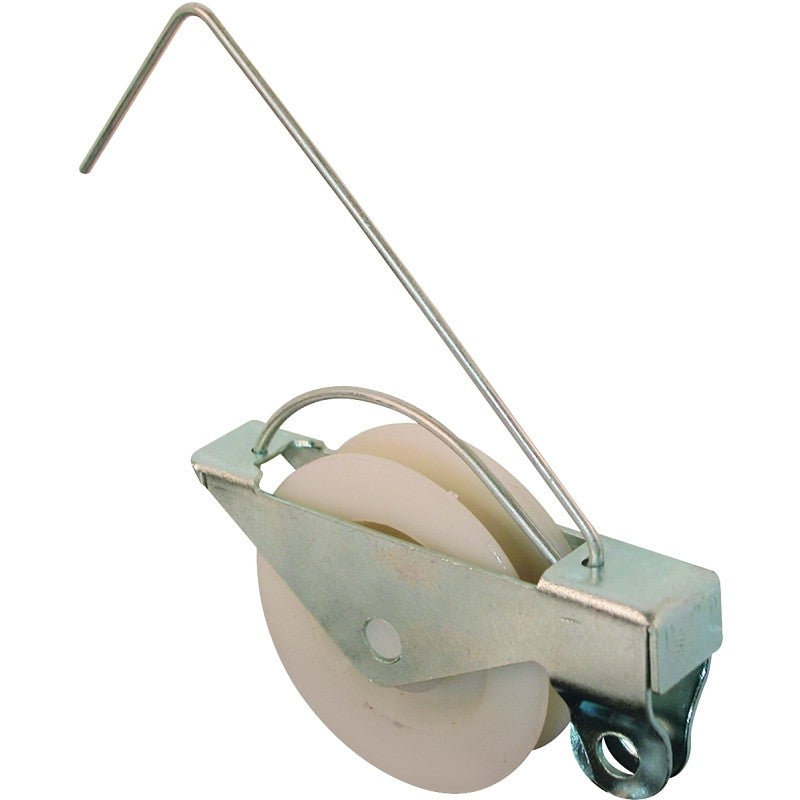 Prime-Line B 515 Roller Assembly, 1-1/4 in Dia Roller, 1/4 in W Roller, Steel, Gray, 2-Roller