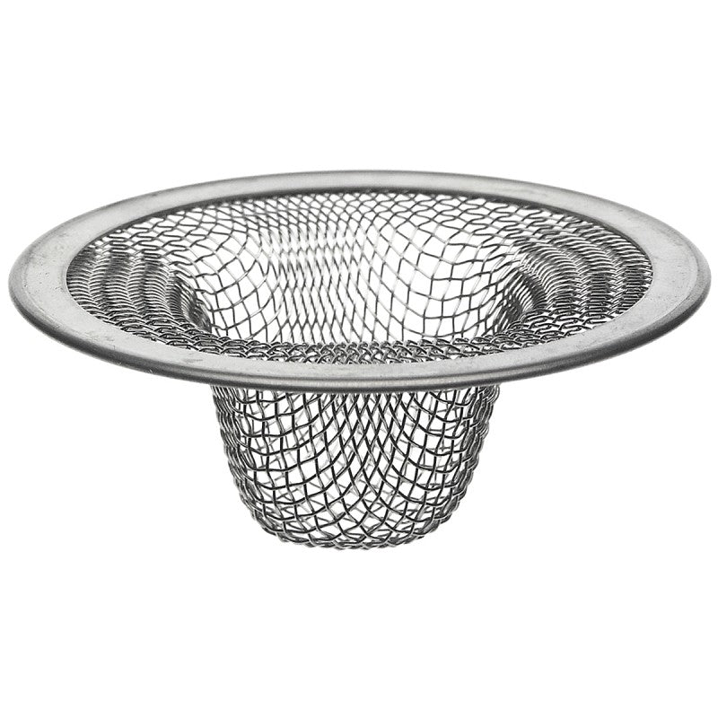 Danco 88820 Mesh Strainer, 2-1/2 in Dia, Stainless Steel, 2-1/2 in Mesh, For: 2-1/2 in Drain Opening Kitchen Sink (Pack of 3)