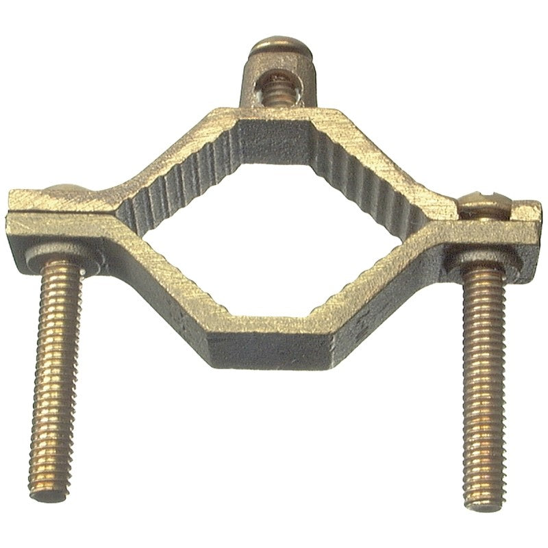 Halex 36020 Ground Clamp, 10 to 2 AWG Wire, Bronze, 3.38 in W x 3.63 in H