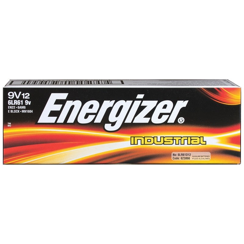 Energizer EN22 Battery, 9 V Battery, 600 mAh, Alkaline, Zinc, Manganese Dioxide