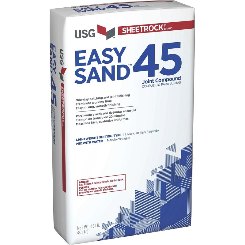 USG Easy Sand 45 384210120 Joint Compound, Powder, Natural, 18 lb