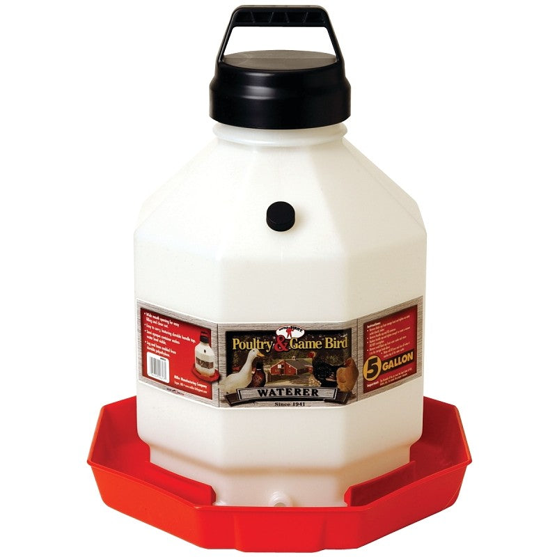 Little Giant PPF5 Poultry Waterer, 5 gal Capacity, Plastic